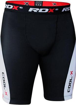 Компрессионные шорты rdx мма мужские для спорта тренировок едииноборств черные l