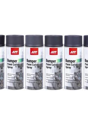 App краска аэрозольная bumper paint color spray, 400 мл, темный антрацит, аэрозоль
