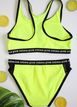 Купальник желтый "intimo pink" для девочки-подростка (128 см.)  teres2 фото