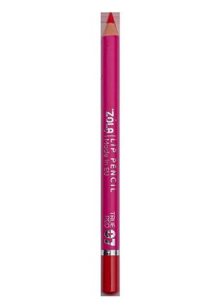 Zola олівець для губ lip pencil 07 true red