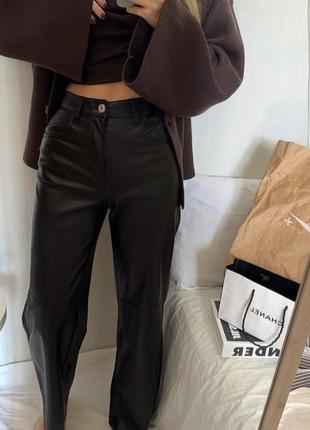 Шкіряні штани bershka