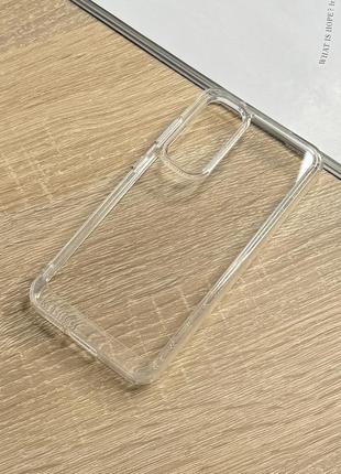 Чехол для samsung s23 fe. прозрачный чехол с серебристыми кнопками