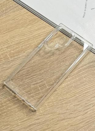 Чехол для samsung s23 ultra. прозрачный чехол с серебристыми кнопками