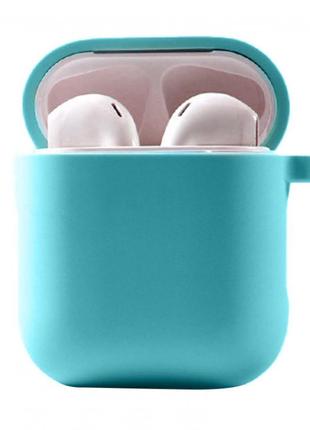 Силіконовий футляр з мікрофіброю для навушників airpods 1/2
