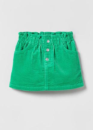 Вельветовая юбка zara оригинал 3-4 р.