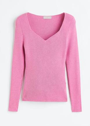Новий джемпер, лонгслів в рубчик h&m