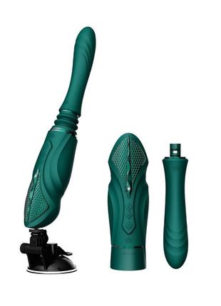 Компактная секс-машина zalo - sesh turquoise green