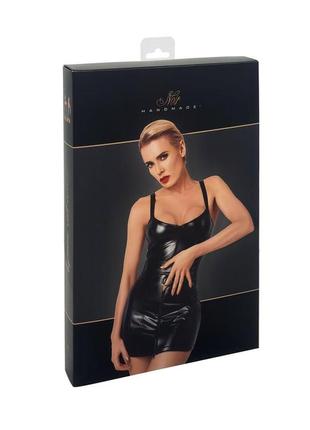Платье noir handmade f320 starlet wetlook minidress with ring belt - s9 фото