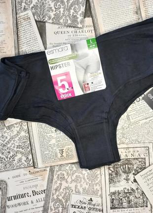 5 шт трусики 50-52 l р esmara хипстер хлопок