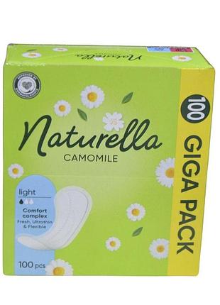 Прокладки щоденні naturella 100шт. camomile light