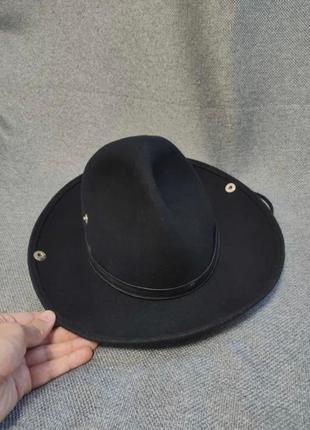 Stetson шляпа 59 xl ковбойский фетр шерсть черный шляпа
