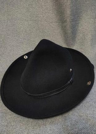 Stetson шляпа 59 xl ковбойский фетр шерсть черный шляпа3 фото