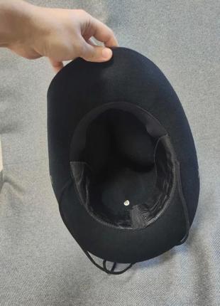 Stetson шляпа 59 xl ковбойский фетр шерсть черный шляпа4 фото