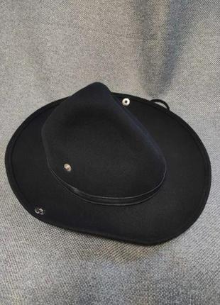 Stetson шляпа 59 xl ковбойский фетр шерсть черный шляпа5 фото