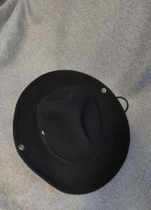 Stetson шляпа 59 xl ковбойский фетр шерсть черный шляпа2 фото