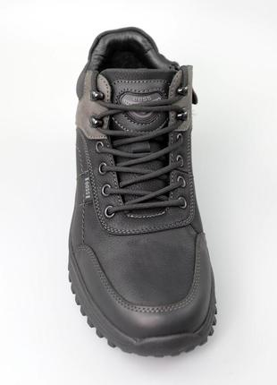 Черевики чоловічі хутро 590645 чорні сірі