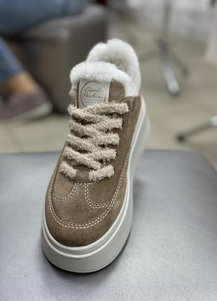 Зимові кеди з натуральним хутром