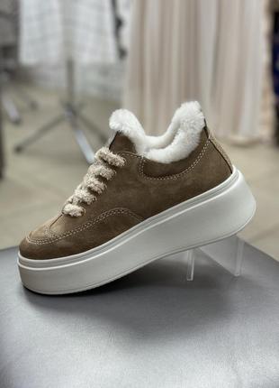 Зимові кеди з натуральним хутром