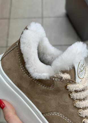 Зимові кеди з натуральним хутром