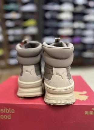 Puma mayra женские хайтопы, ботинки кожаные пума 39й размер.9 фото