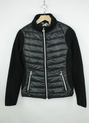 Теплая флисовая люкс куртка гибрид jet set hybrid poppy padded black fleece jacket women's