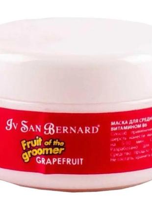 Маска iv san bernard pink grapefruit для середньої шерсті з грейпфрутом та вітамином в6 20 мл