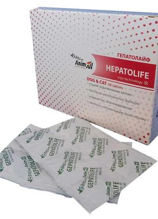 Таблетки animall fitoline гепатолайф для котів та собак 60 таблеток (4820150203795)