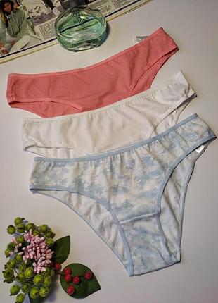 Набор 3шт новых коттоновых трусиков primark, eur 34/36