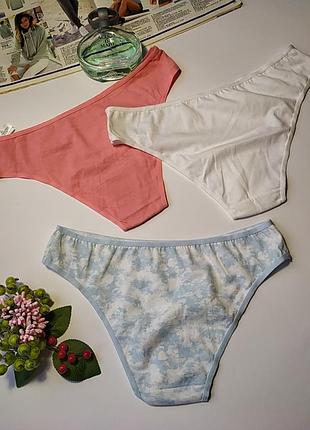 Набор 3шт новых коттоновых трусиков primark, eur 34/364 фото