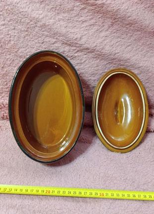 Гусятница. утятница. жаровня. керамика. клеймо. покрытие. германия