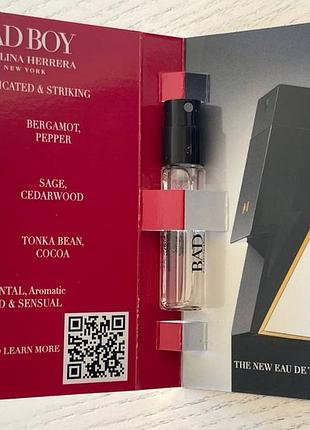 Carolina herrera bad boy кароліна херера бед бой. акція 1+1=3