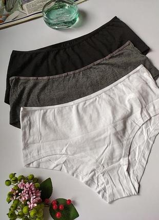 Набор 3шт новых коттоновых трусиков primark, eur 38/40
