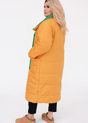 Двосторонній пуховик батал