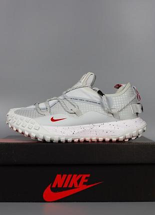 Кроссовки nike acg mountain fly low gore tex light grey 2