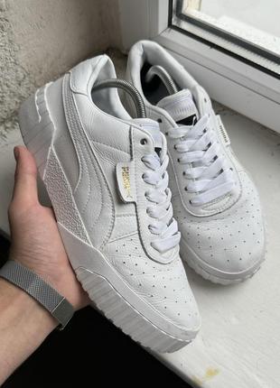 Білосніжні кросівки puma cali