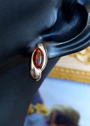 Винтажные серебряные серьги