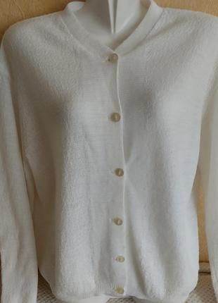 Кофта жакет белого цвета, 48-50