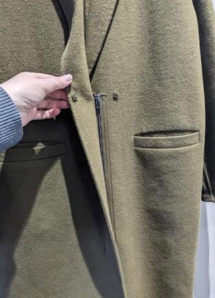 Пальто шерсть zara handmade5 фото