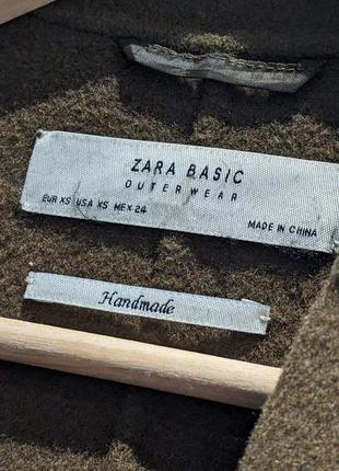 Пальто шерсть zara handmade2 фото