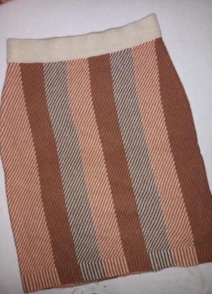 Костюм комплект двойка теплый свитер юбка юбка кофта вязаный 48-50