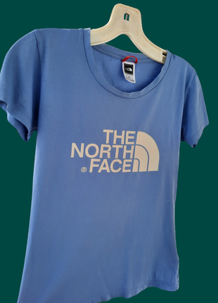 Блакитна жіноча футболка від the north face