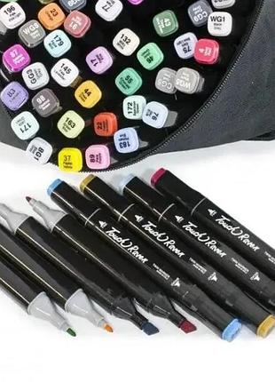 Набор маркеров для скетчинга 120 шт touch. двухсторонние маркеры на спиртовой основе....