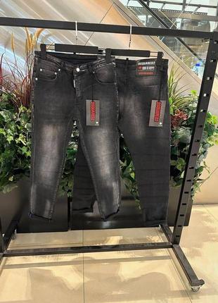 Шоурум, new season, чоловічі джинси dsquared2, 30-38 розмір,чорний,якість-lux