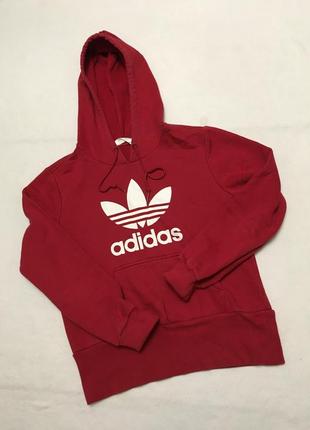 Толстовка adidas originals красная оригинальная кофта худи