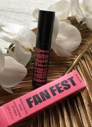 Тушь для объема ресниц benefit cosmetics mini fan fest fanning & volumizing mascara