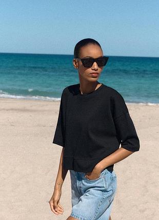 Джинсовые шорты бермуды zara