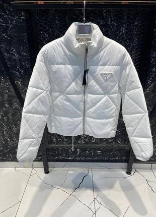 New collection, жіноча куртка prada,s-xl,білий,якість-lux