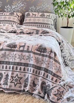 Байковий комплект постільної білизни