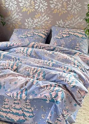 Байковий комплект постільної білизни