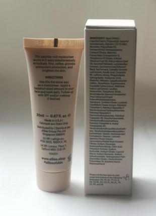 Зволожуючий крем для обличчя з пептидами allies of skin peptides antioxidants firming daily